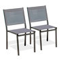 Voir la diapositive 1 : Paris Prix Lot de 2 Chaises de Jardin Empilables  Tolede  87cm Gris Anthracite