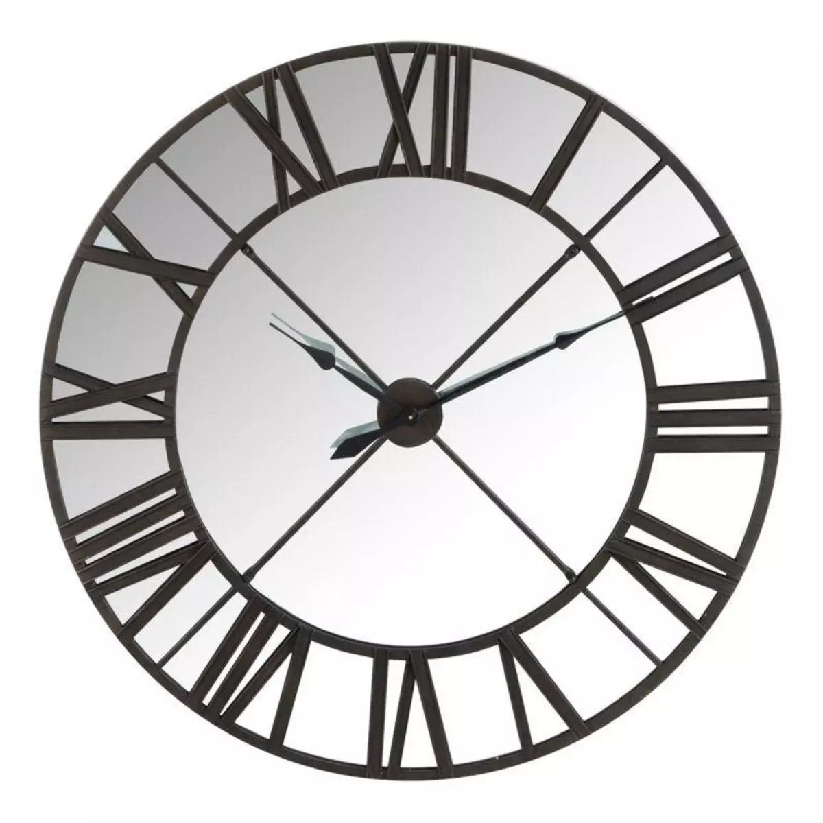 Paris Prix Horloge Murale Miroir  Minuit  122cm Noir