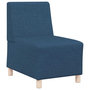 Voir la diapositive 2 : VIDAXL Fauteuil bleu 55 cm tissu