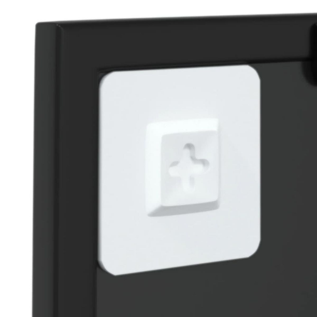 VIDAXL Miroir mural Noir 40x40 cm metal