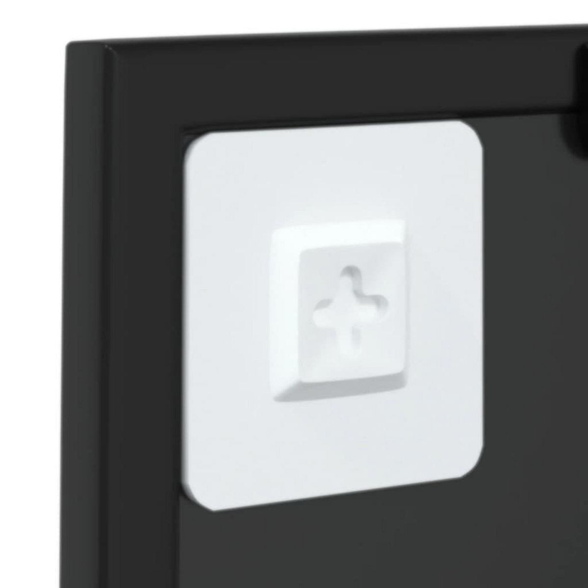 VIDAXL Miroir mural Noir 40x40 cm metal