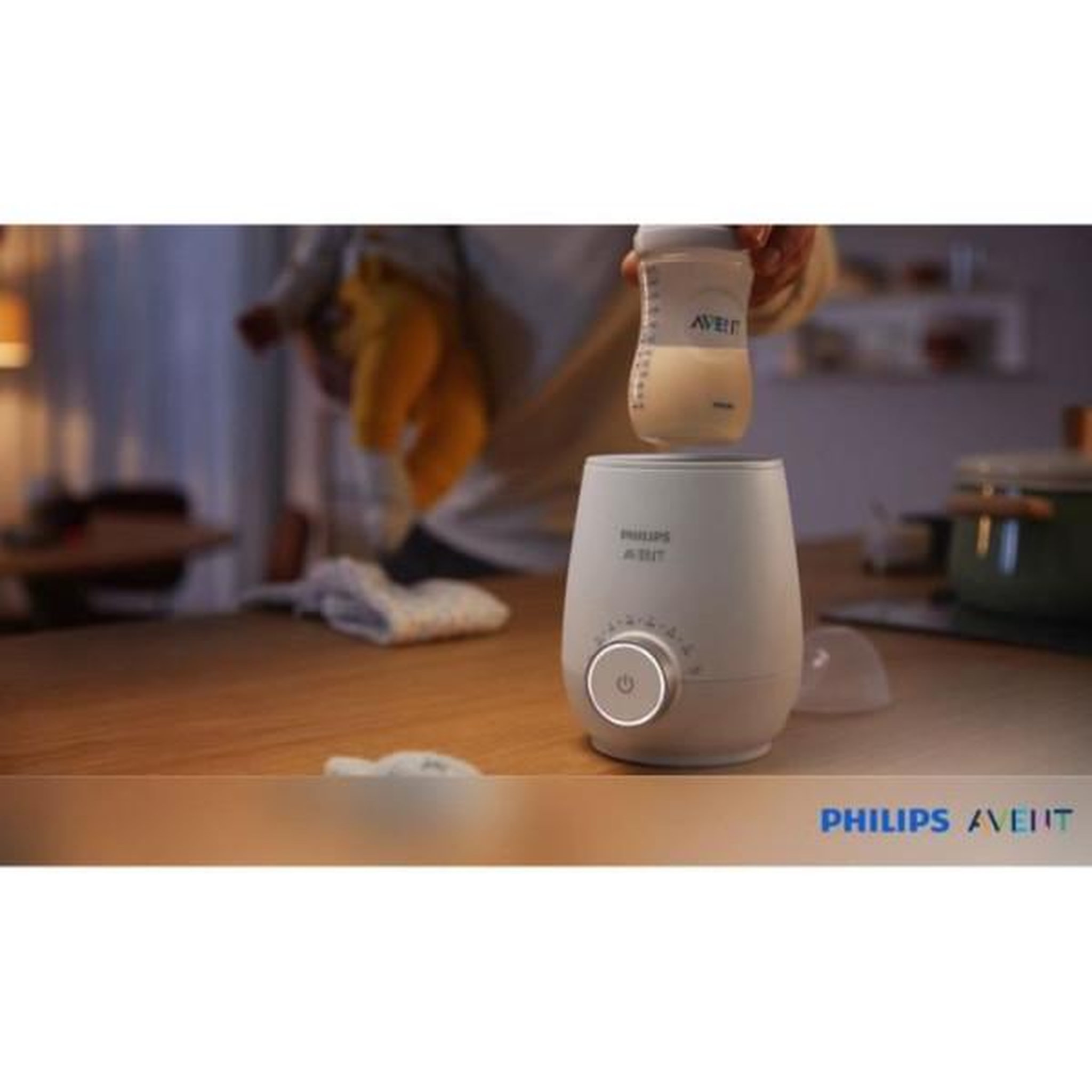 Voir la diapositive 2 : PHILIPS AVENT Chauffe-biberon électrique - philips avent - réchauffe uniforme - technologie bain marie - minuterie - arret automatique