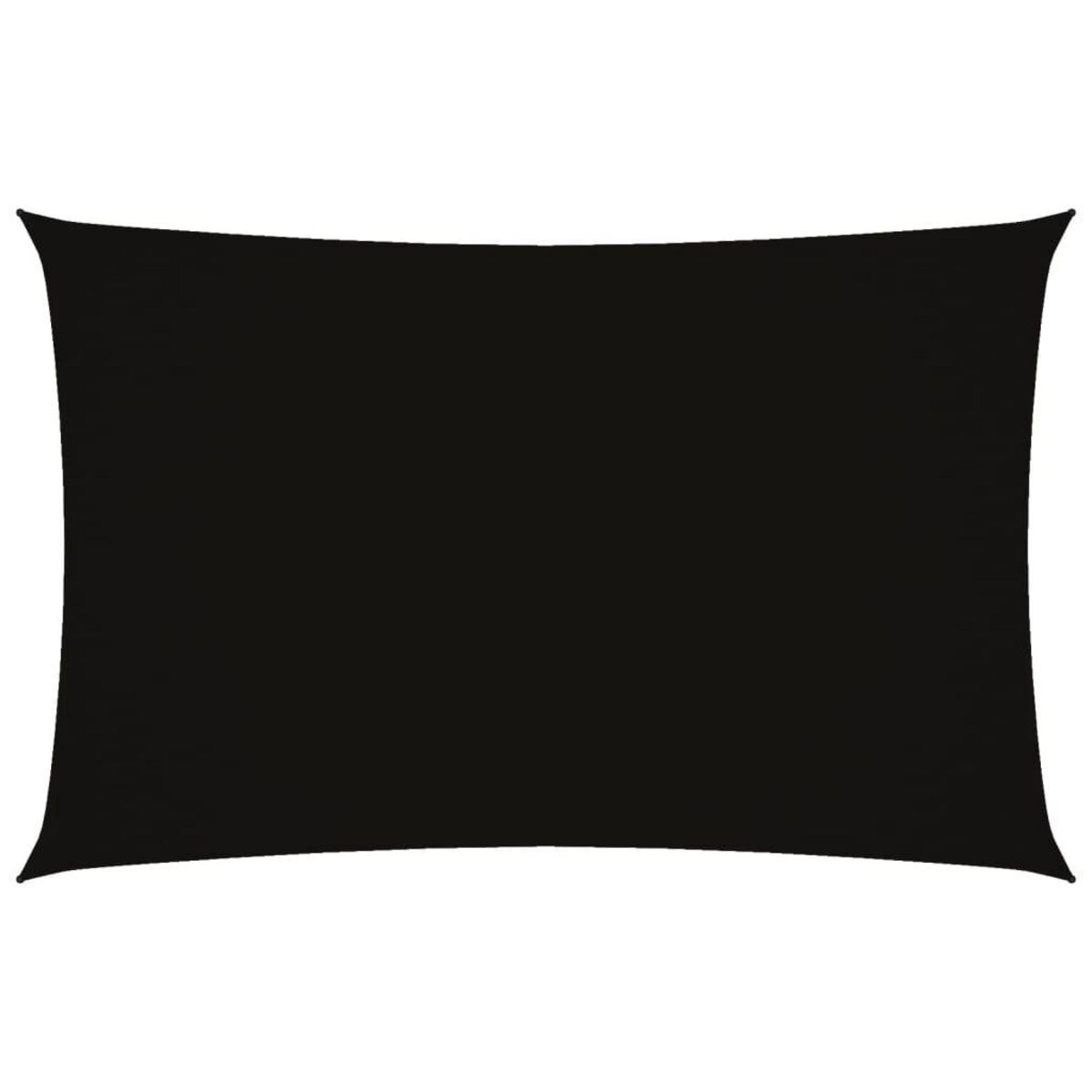 VIDAXL Voile de parasol tissu oxford rectangulaire 2x4,5 m noir