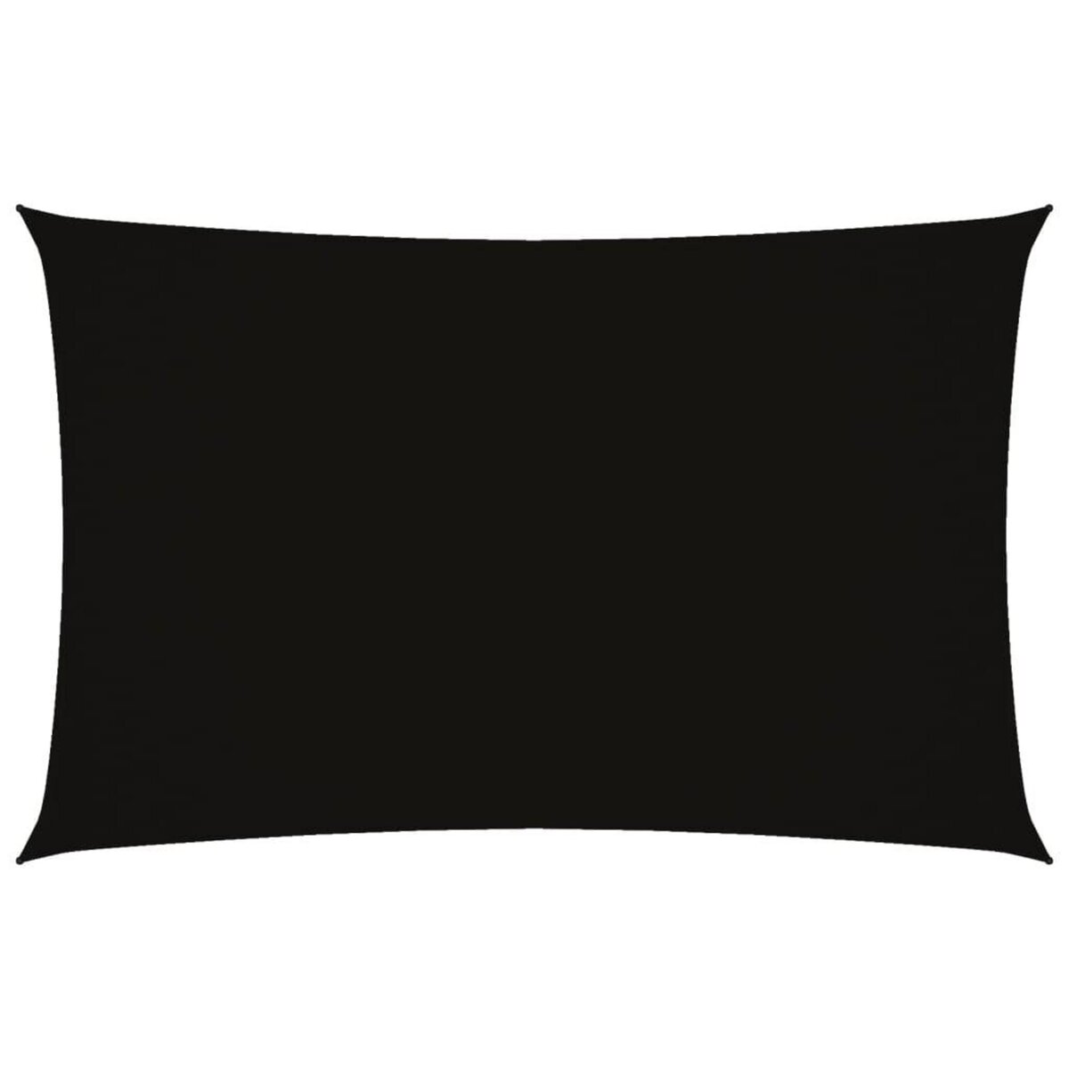 VIDAXL Voile de parasol tissu oxford rectangulaire 2x4,5 m noir