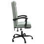 Voir la diapositive 4 : VIDAXL Fauteuil inclinable de bureau Gris clair Velours