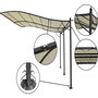 Voir la diapositive 4 : Habitat et Jardin Pergola tonnelle adossée en métal - 3 x 4 m - Beige
