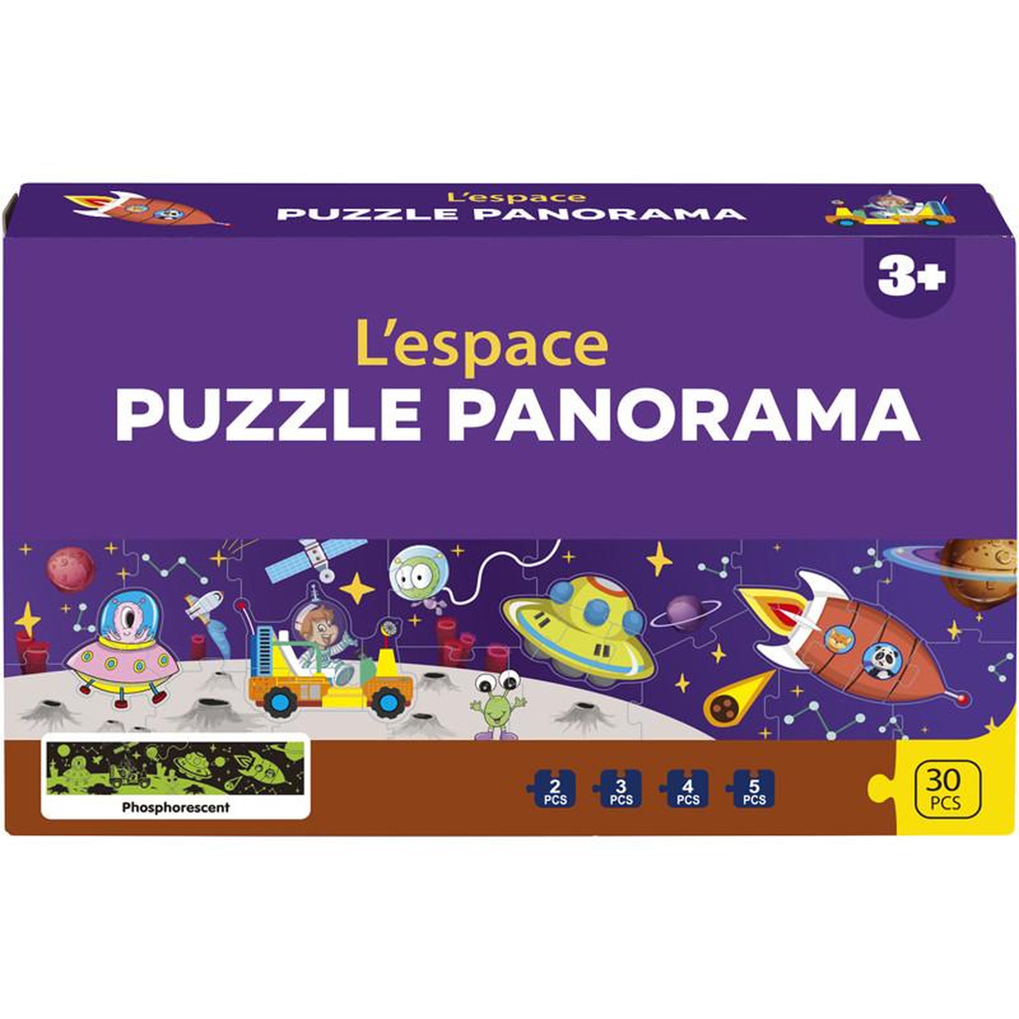 Puzzle Panorama 30 pièces - Assortiment aléatoire - Modèles 8012, 13, 14, 11