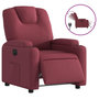 Voir la diapositive 2 : VIDAXL Fauteuil inclinable electrique Rouge bordeaux Tissu