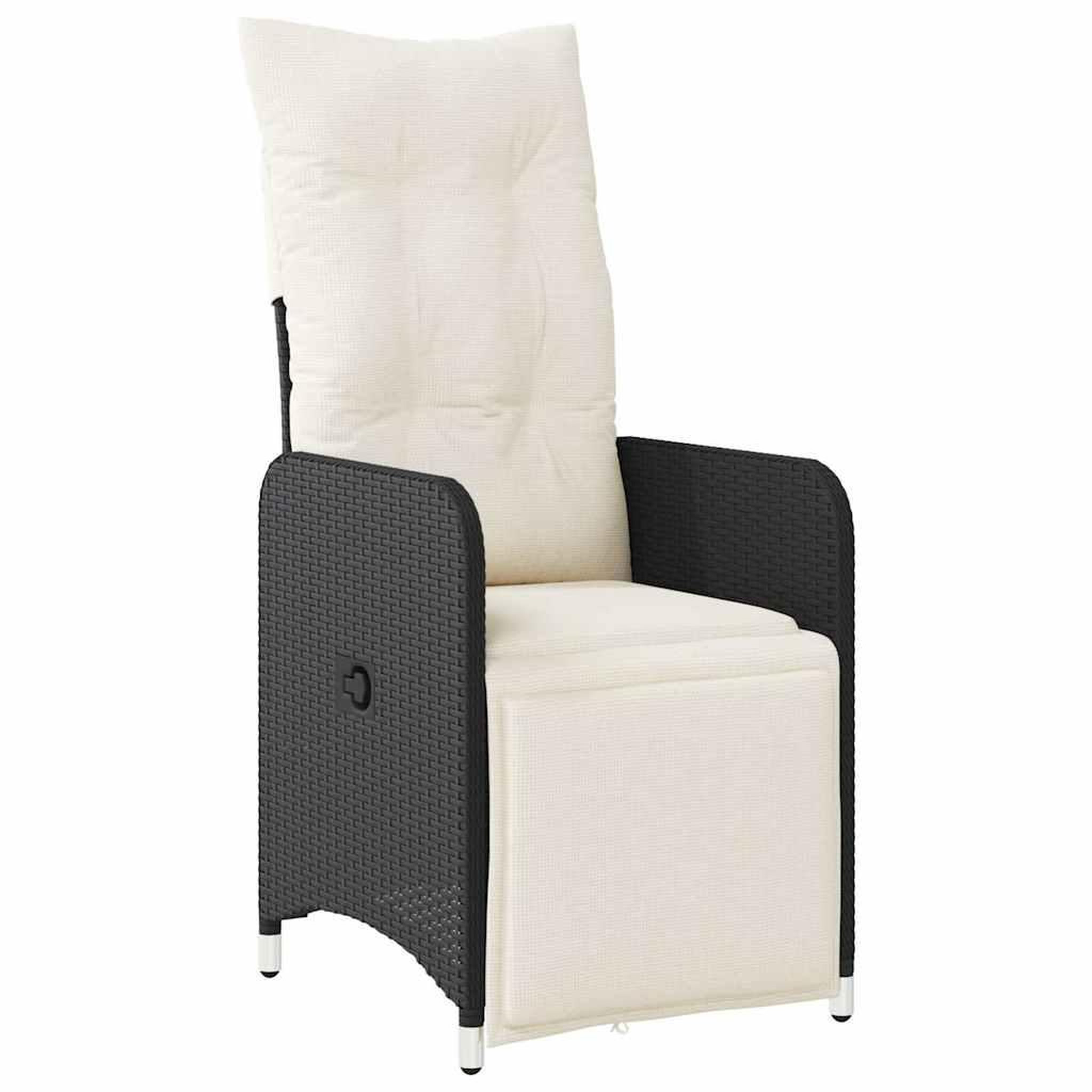 Voir la diapositive 3 : VIDAXL Ensemble de bistro de jardin 9 pcs coussins noir poly rotin