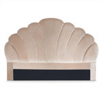 Paris Prix Tête de Lit en Velours  Shelly  160cm Taupe