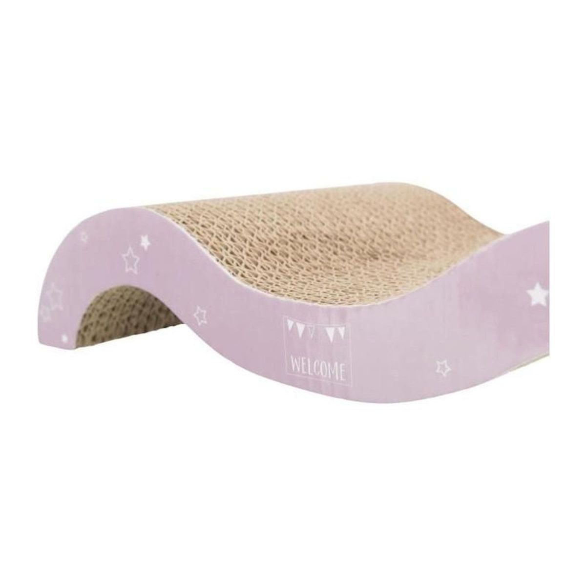 Trixie Junior griffoir vague - TRIXIE - 38 x 7 x 18 cm - Mauve / Menthe