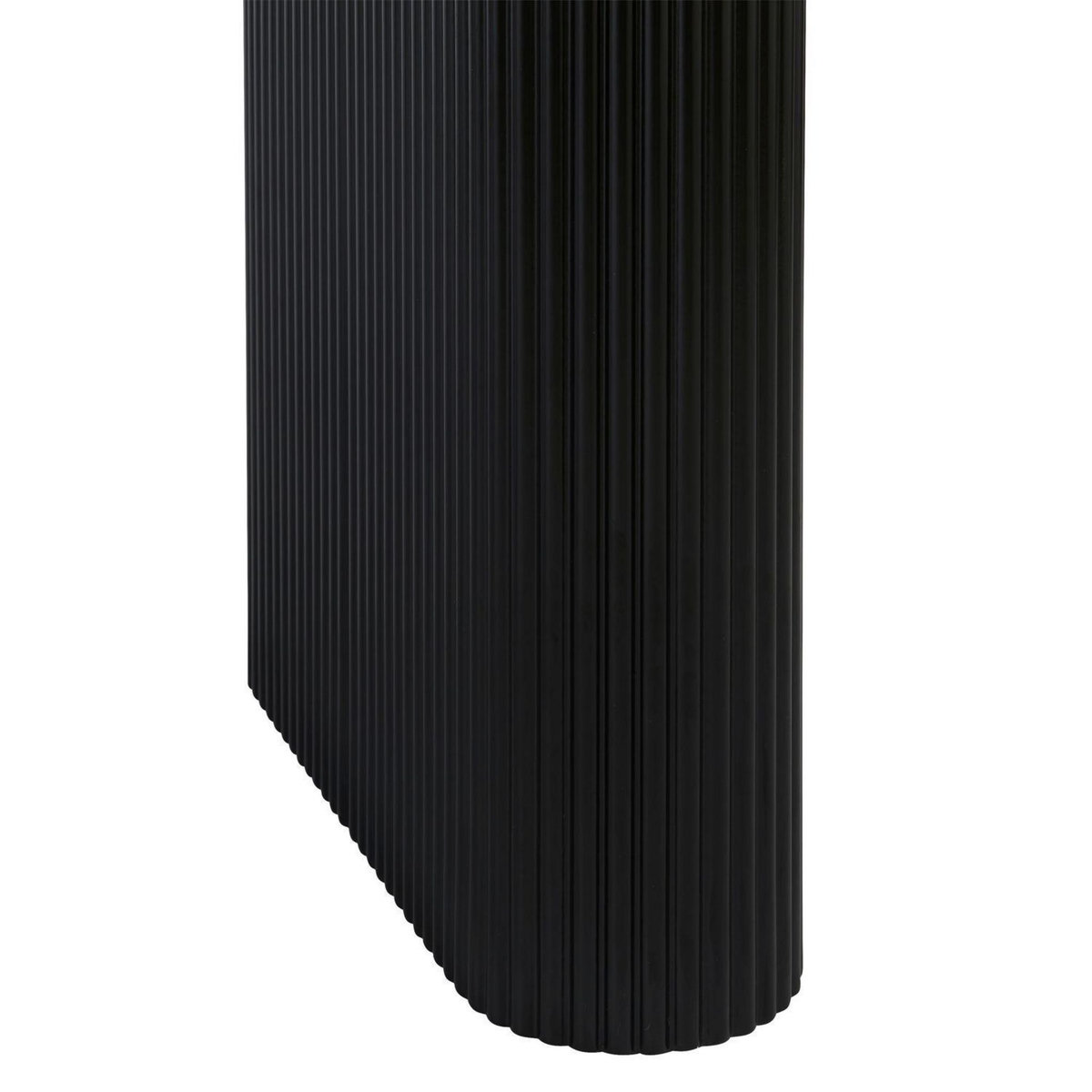 ATMOSPHERA Table à manger ovale en bois pour 6 personnes OLOVA - Noir