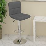 VIDAXL Tabouret de bar Gris Similicuir