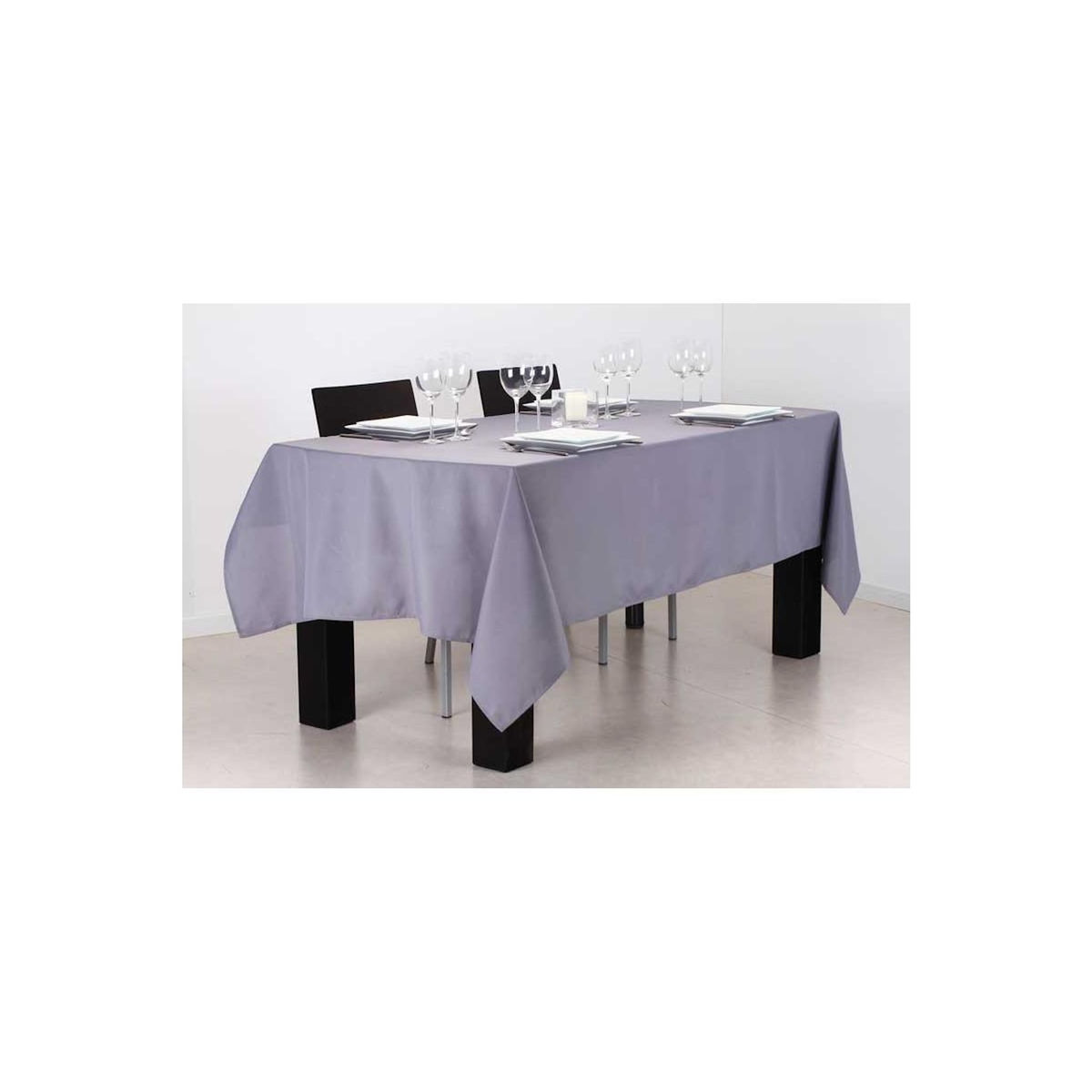 ATMOSPHERA Nappe Antitache  Unie  140x240cm Gris