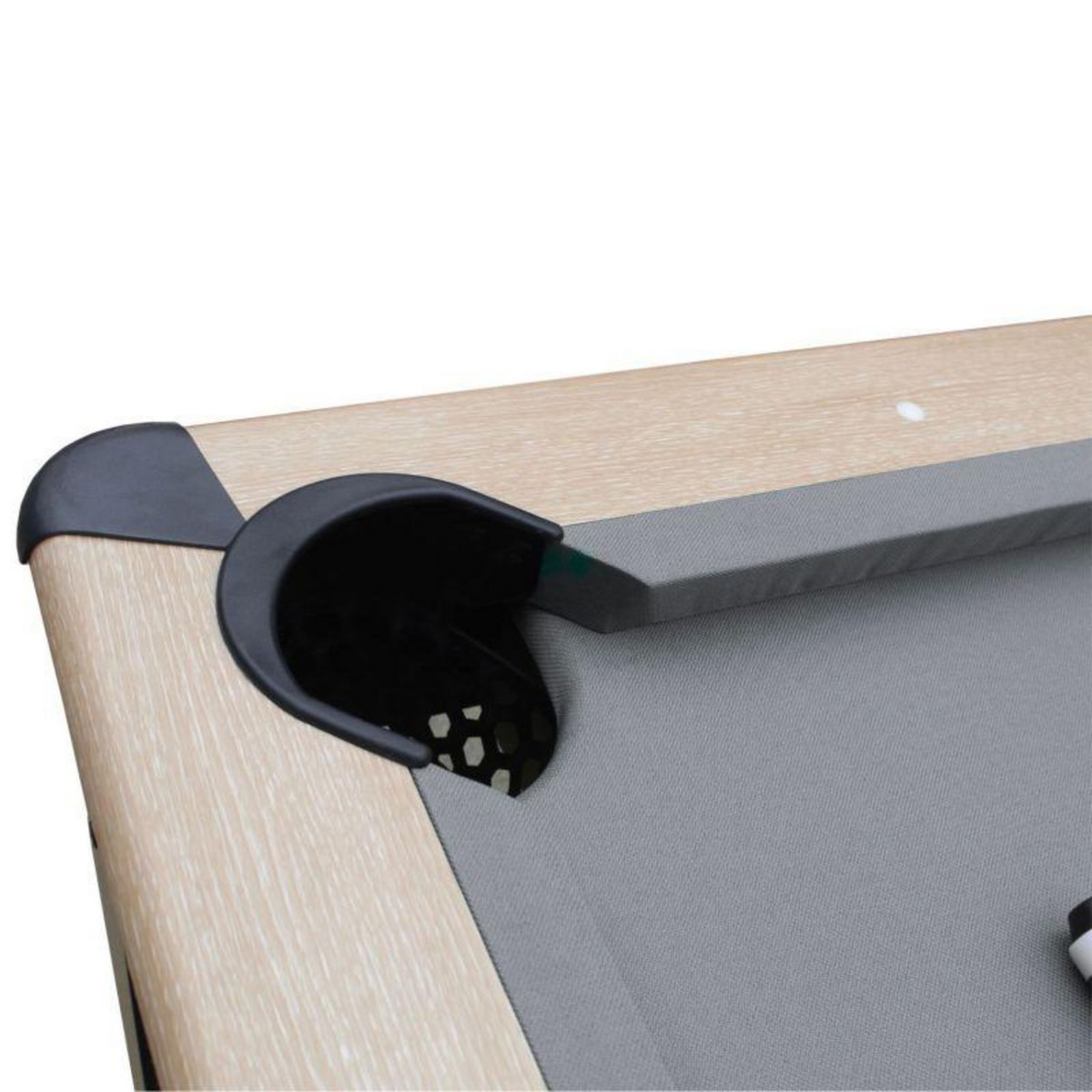 SOKKER Billard Américain convertible table 8 places KITBILL 7FT - 226 x 126,5 x 80 cm Plateau dînatoire et accessoires inclus - Beige