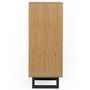 Voir la diapositive 4 : Paris Prix Chiffonnier 5 Tiroirs Chevrons  Camden  123cm Naturel
