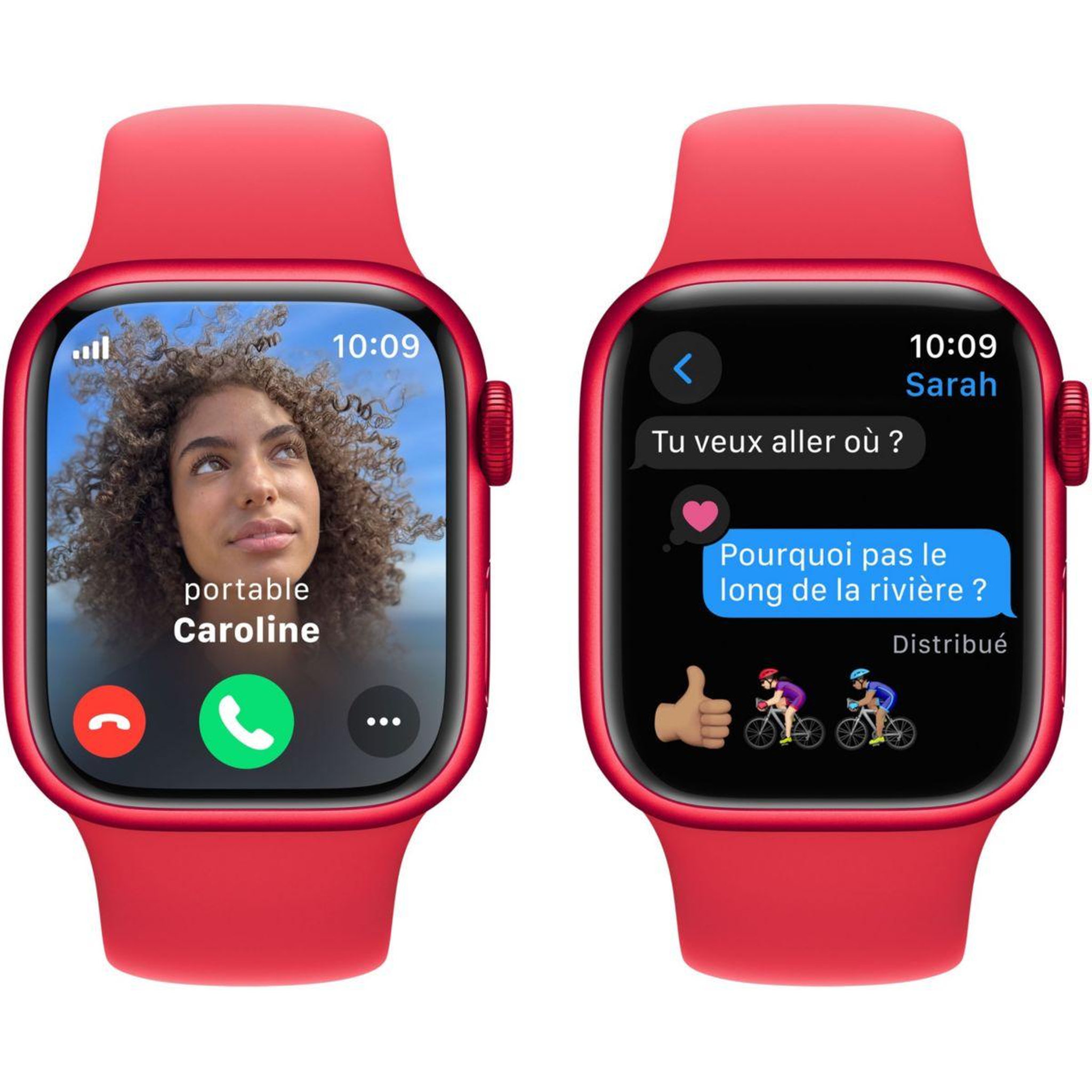 Voir la diapositive 5 : APPLE Montre connectée Serie 9 Cellular 41mm Aluminium/(PRODUCT)RED M/L