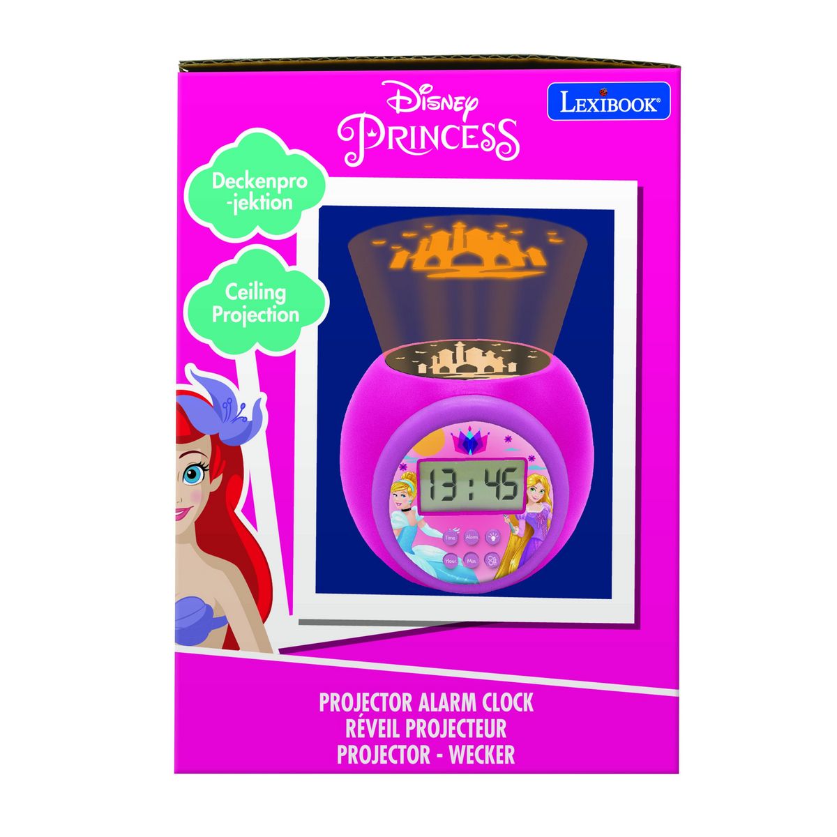 Lexibook Réveil projecteur Disney Princesse