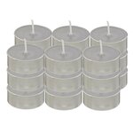 ATMOSPHERA Lot de 18 Bougies Chauffe-Plat  Hugo  3,7cm Gris Clair