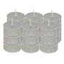 Voir la diapositive 1 : ATMOSPHERA Lot de 18 Bougies Chauffe-Plat  Hugo  3,7cm Gris Clair