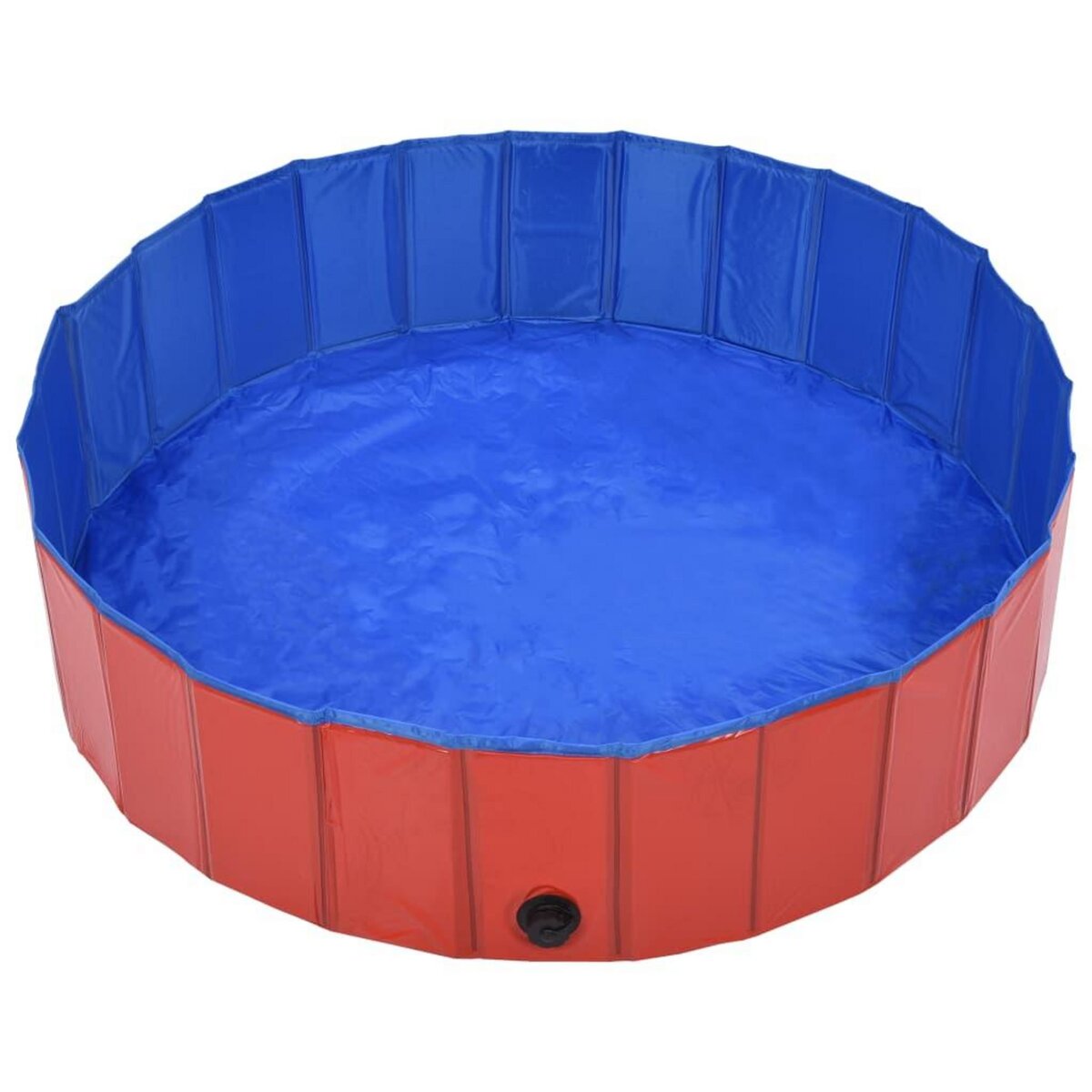 VIDAXL Piscine pliable pour chiens Rouge 120x30 cm PVC