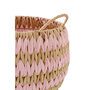 Voir la diapositive 3 : Paris Prix Lot de 3 Paniers de Rangement  Carson  40cm Naturel & Rose