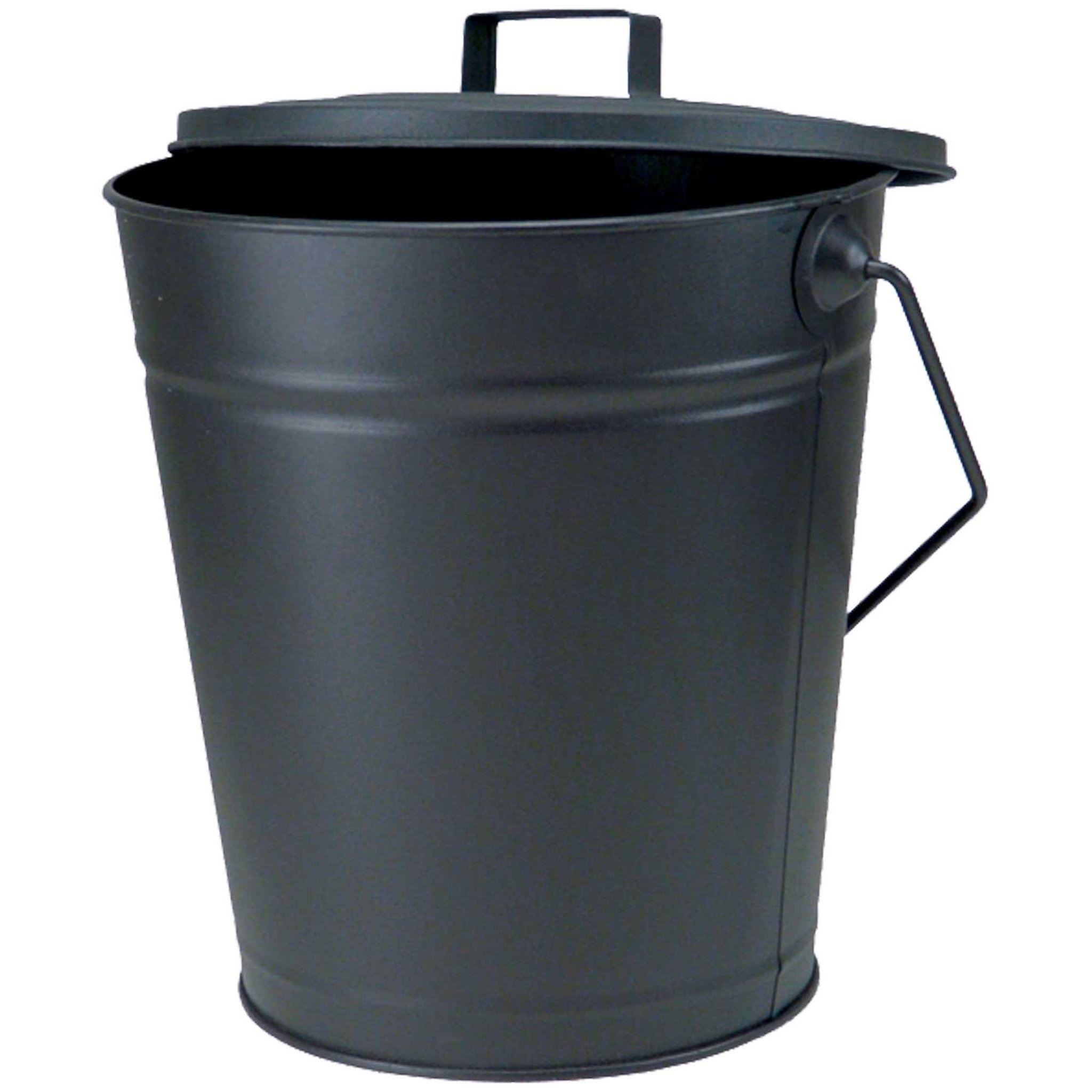 WERKAPRO Seau à cendre noir avec couvercle werka pro 16  litres