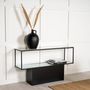 Voir la diapositive 6 : Paris Prix Console Design en Verre  Maglehem  130cm Noir