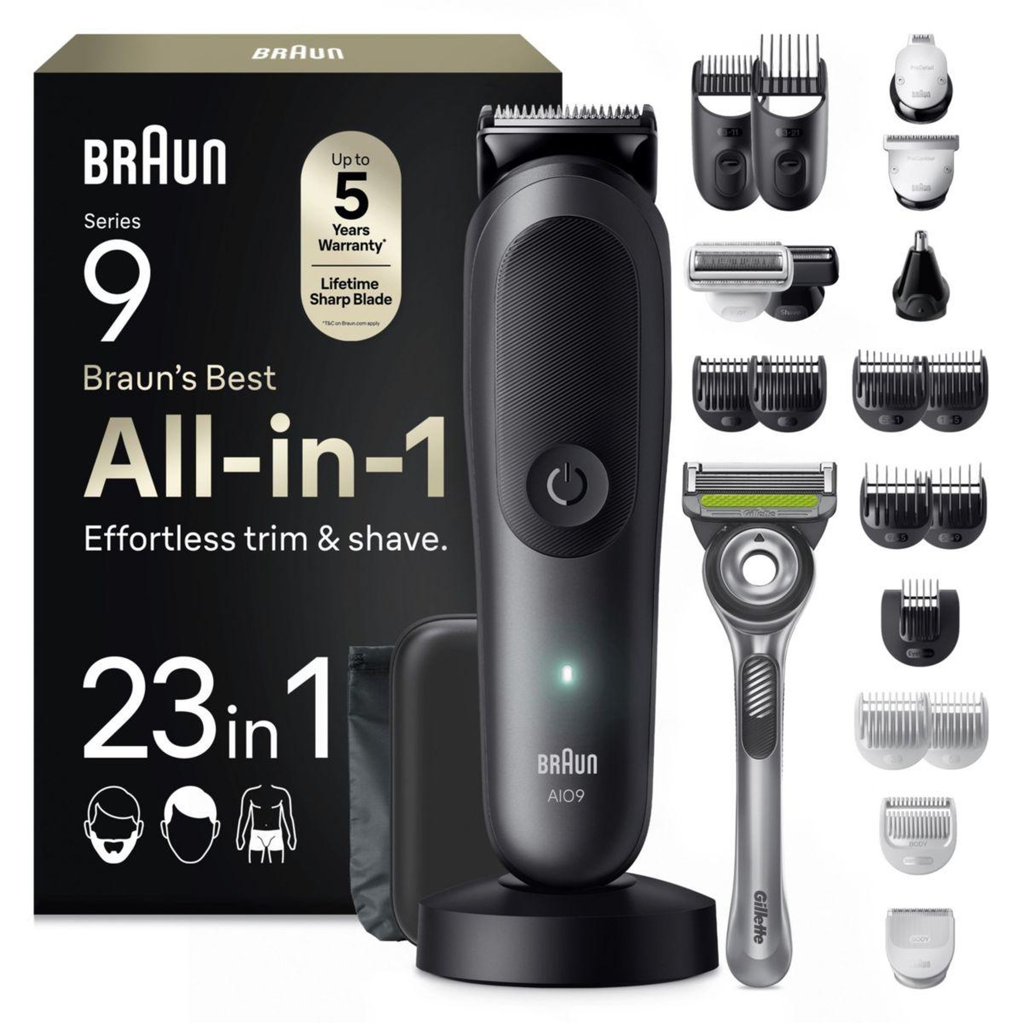 BRAUN Tondeuse barbe AIO9560