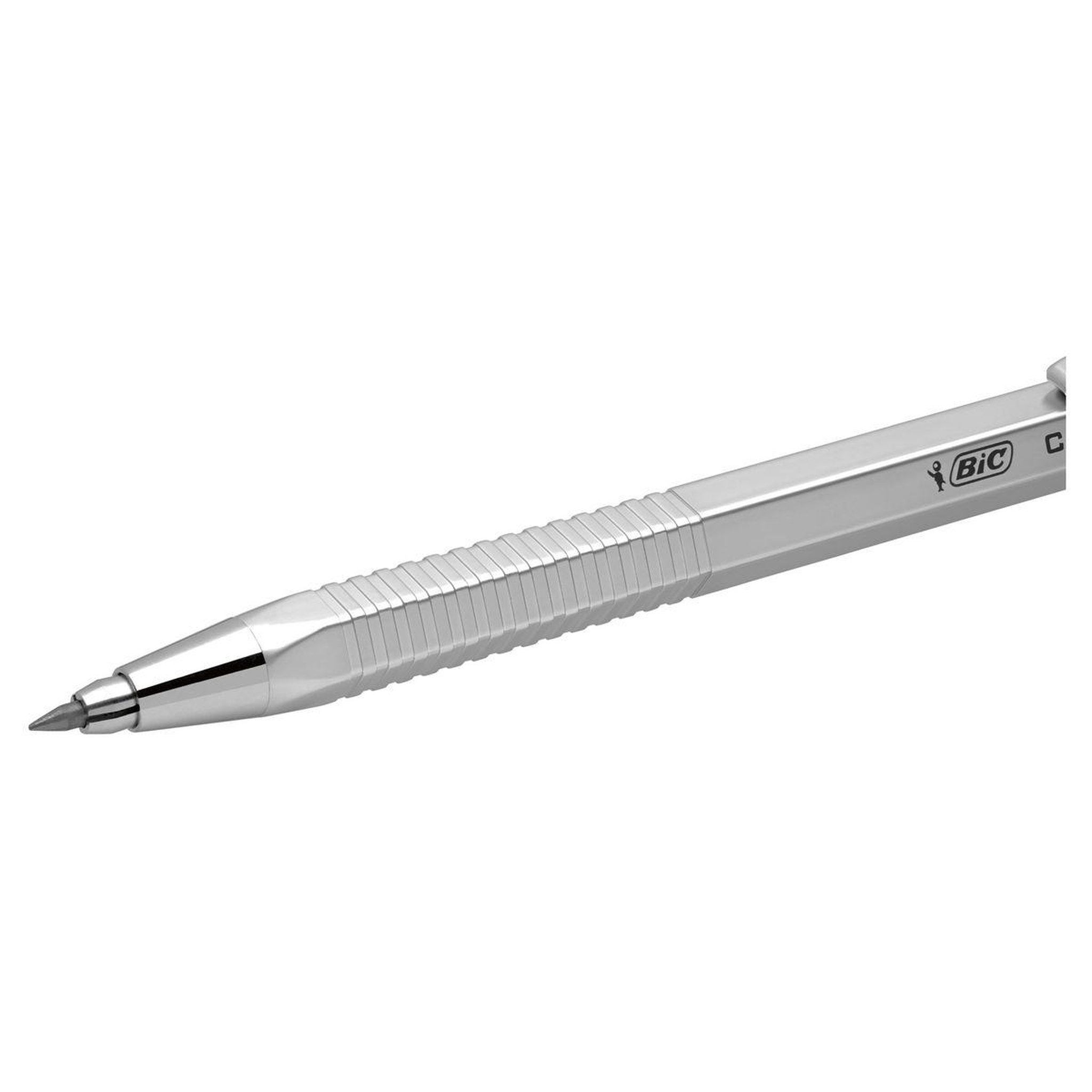Voir la diapositive 4 : BIC Porte mines Critérium 2mm HB très résistant blanc + 1 étui mines