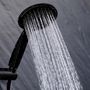 Voir la diapositive 2 : Paris Prix Ensemble Barre de Douche & Pommeau  5 Positions  24cm Noir