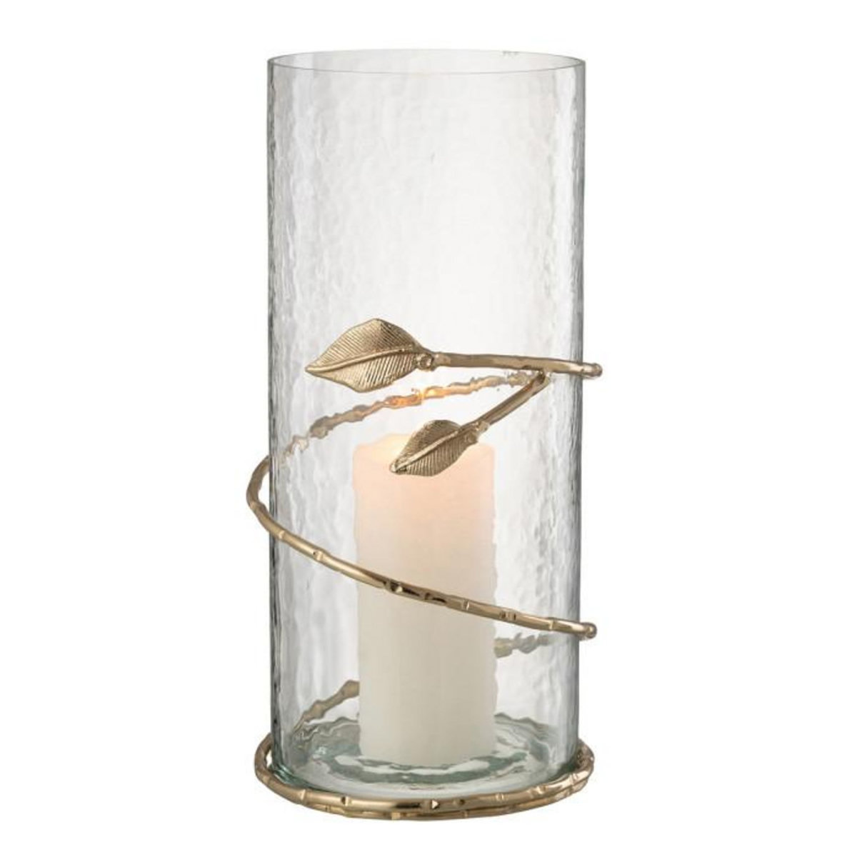 Paris Prix Vase en Verre Feuille  Ofelia  40cm Transparent