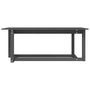 Voir la diapositive 3 : VIDAXL Table basse Gris 110x55x45 cm Bois massif de pin
