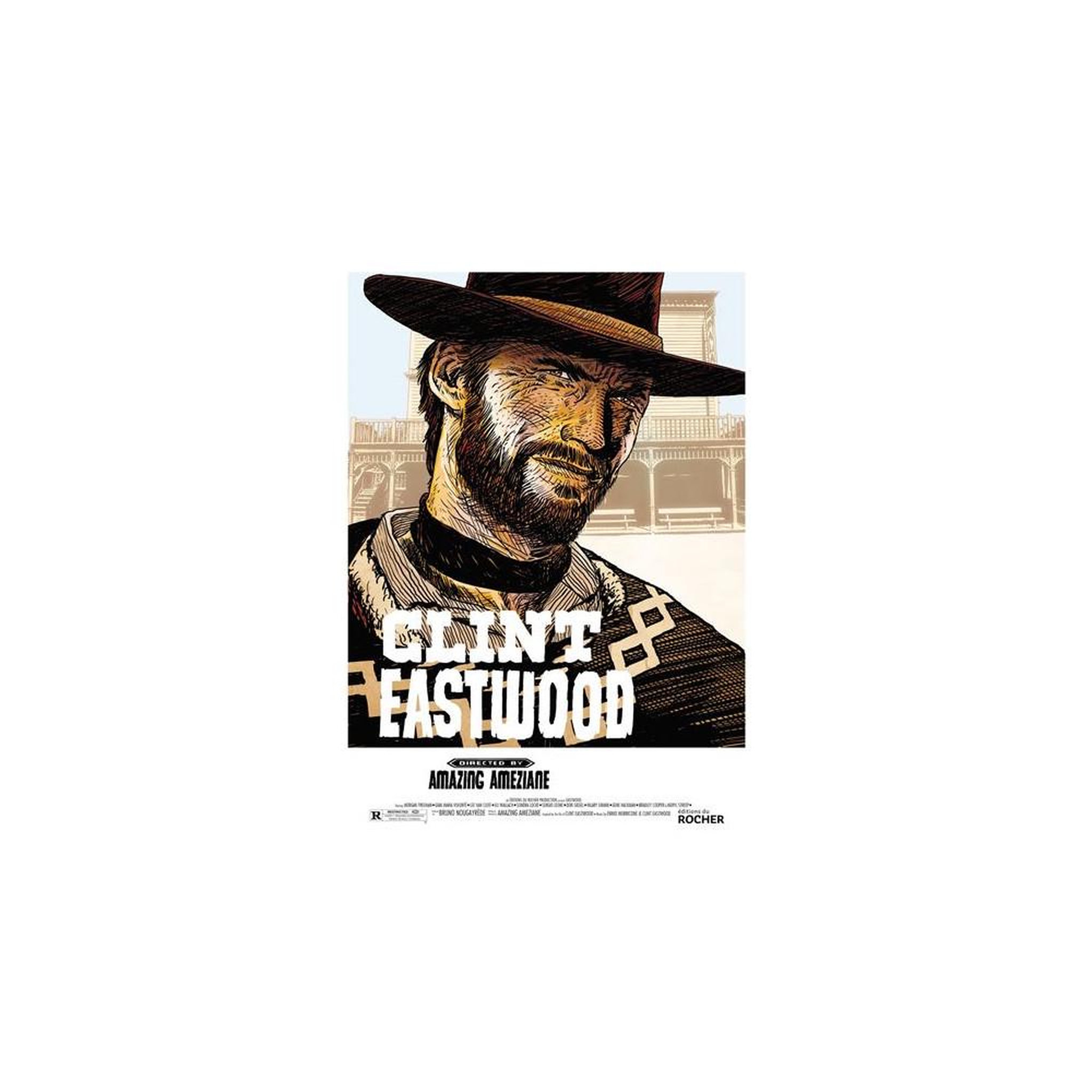 Album bd amazing america : biographie en bd de clint eastwood, édition broché 192 pages