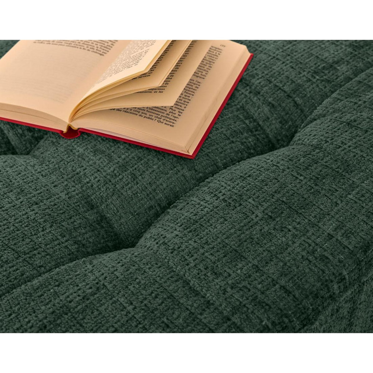 LISA DESIGN Anna - canapé droit 2 places avec poche en velours texturé