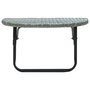 Voir la diapositive 2 : VIDAXL Table de balcon Gris 60x60x40 cm Resine tressee