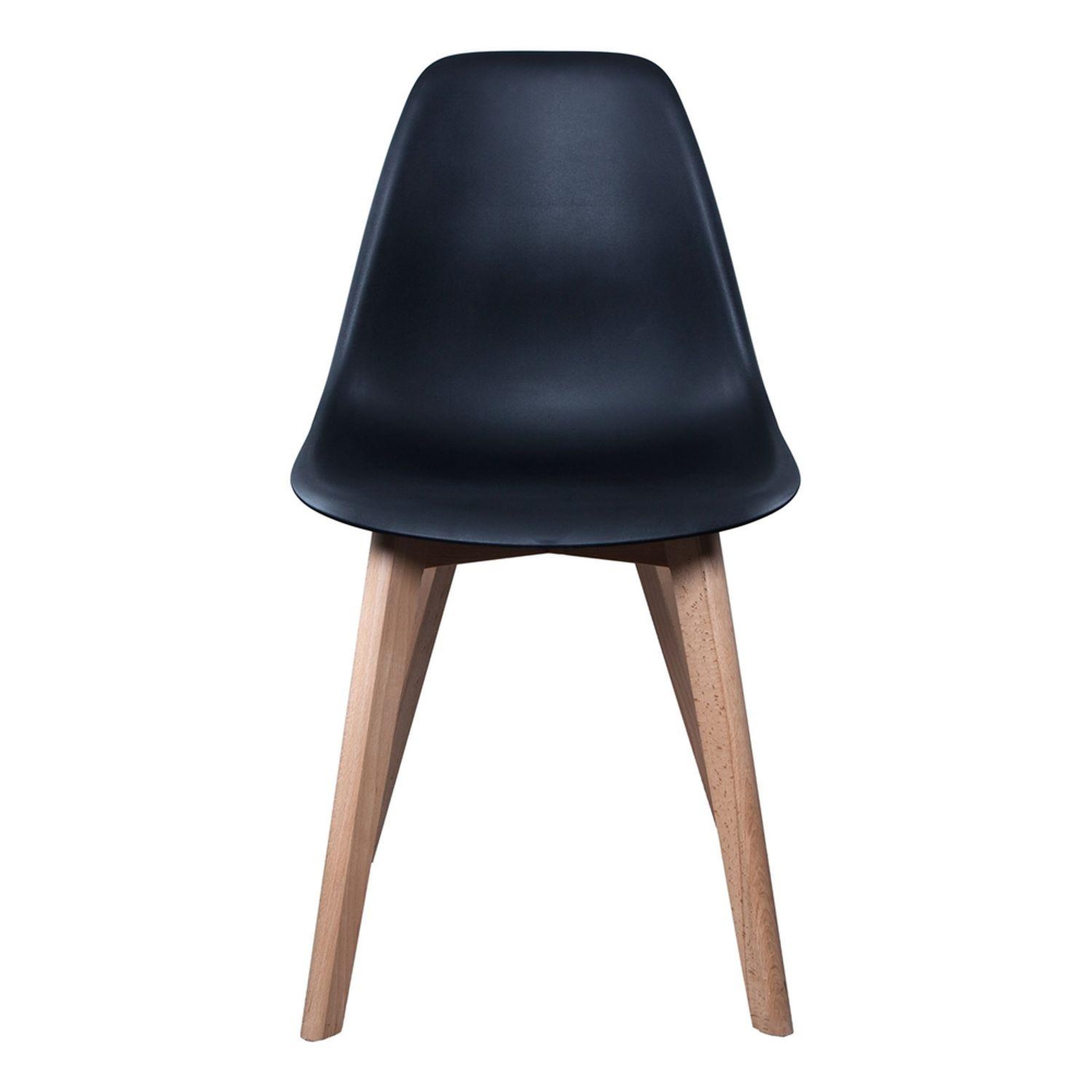 Voir la diapositive 2 : TOILINUX 4 chaises design scandinave à coque holga