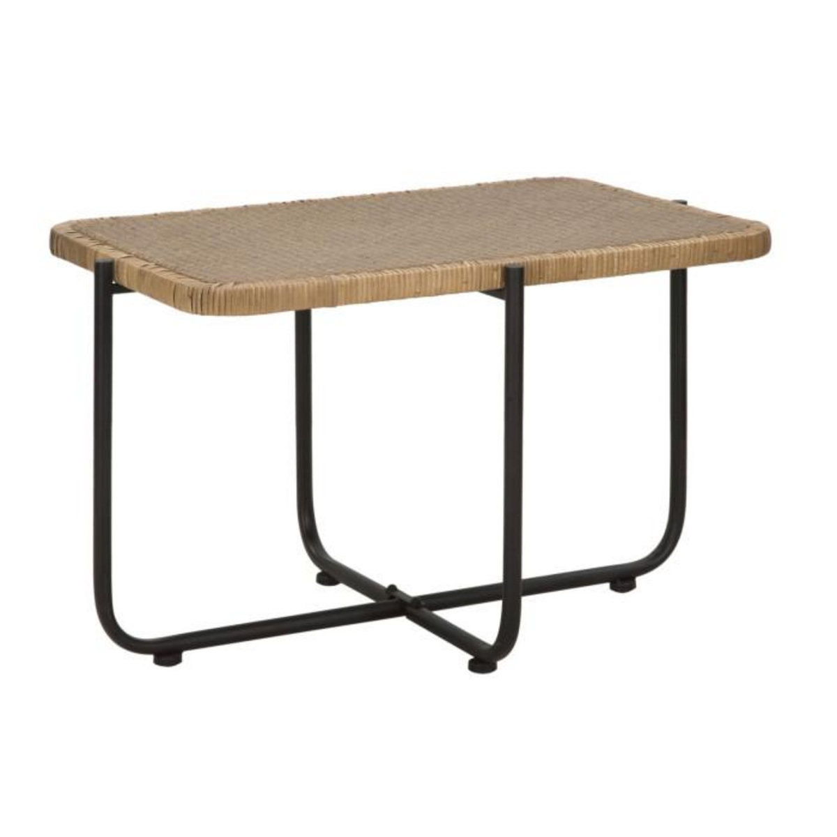 Paris Prix Table Basse en Rotin  Cebu  75cm Naturel & Noir