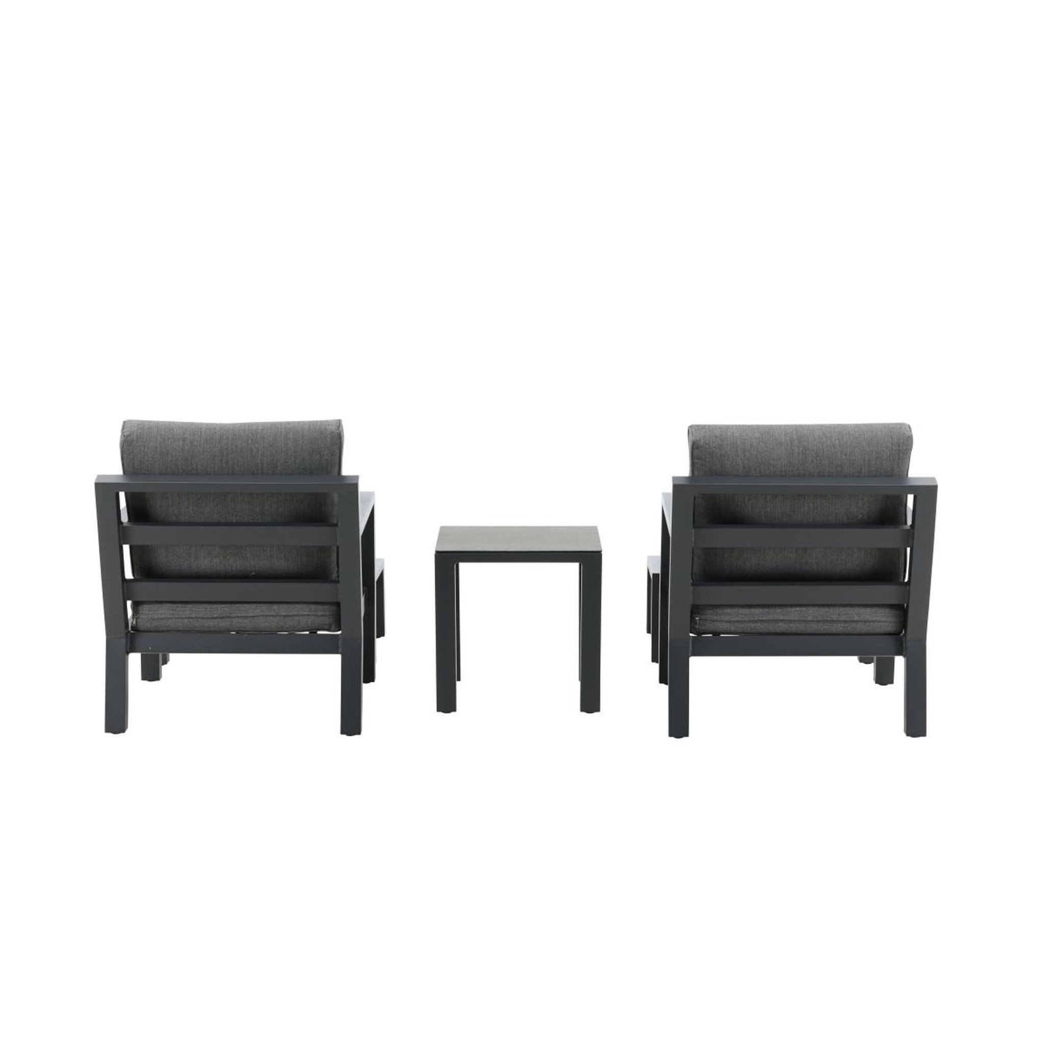 Voir la diapositive 5 : Paris Prix Salon de jardin  barcelona  84cm noir