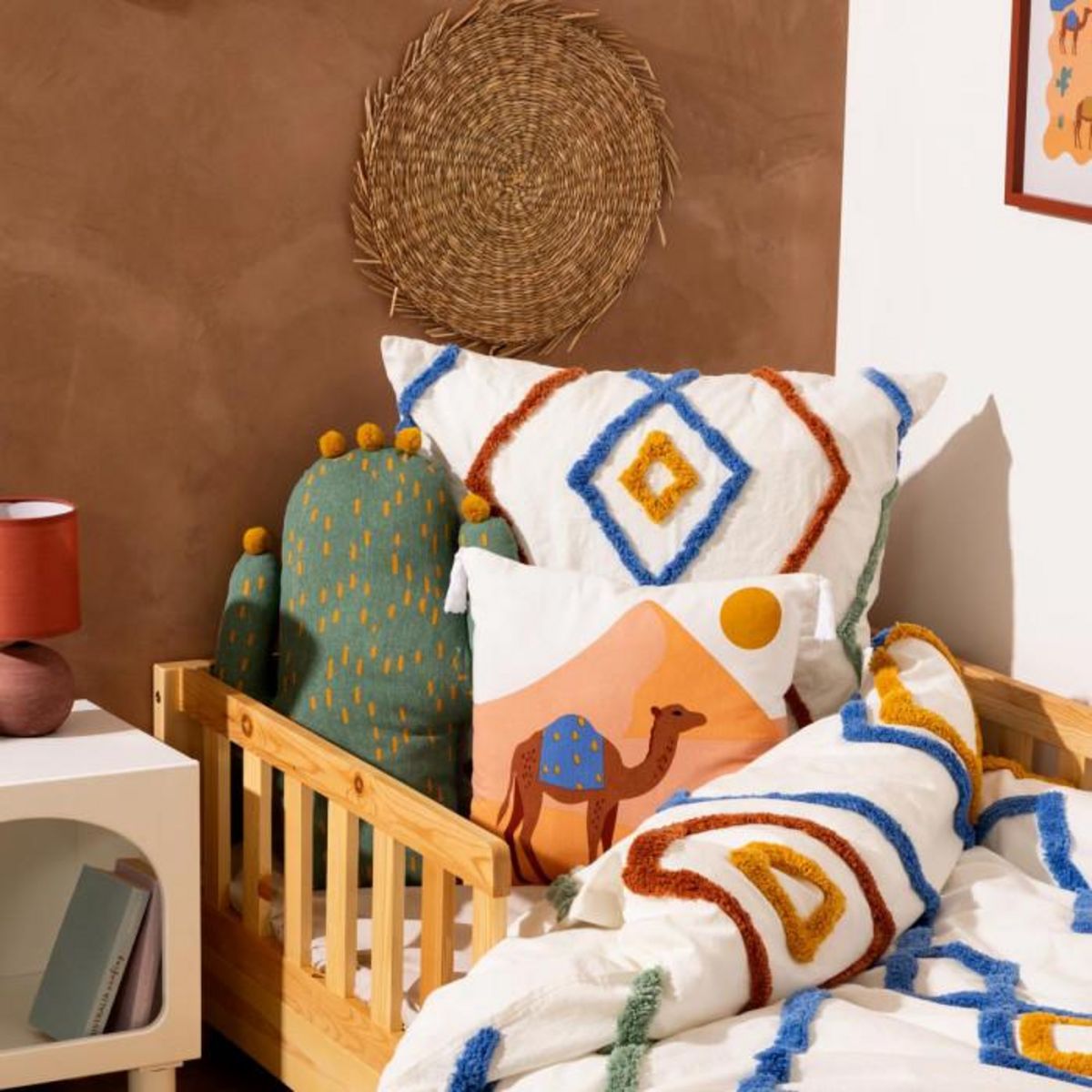 Atmosphera Kids Coussin Déco Enfant  Marrakech  40x40cm Multicolore