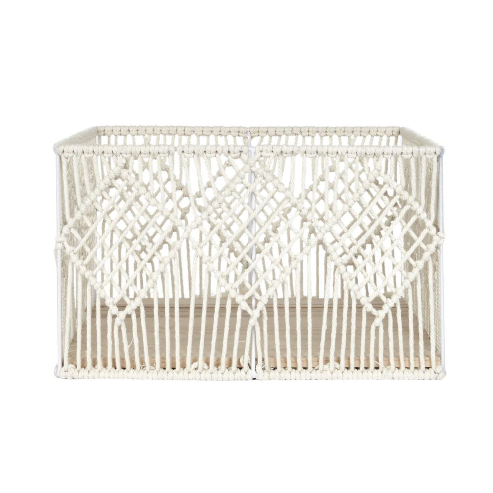 Voir la diapositive 3 : The Home Deco Factory Lot de 3 paniers gigognes  boho  37cm beige