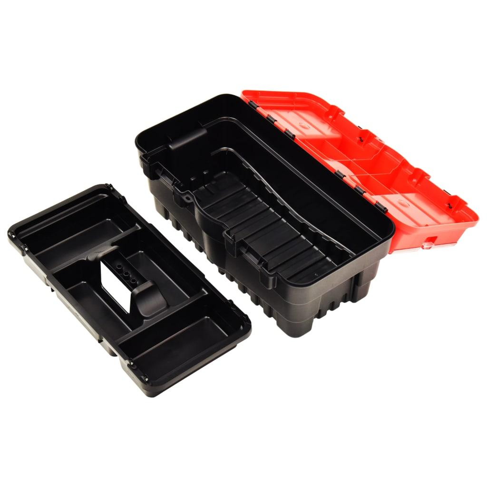 Voir la diapositive 5 : VIDAXL Boîte a outils Plastique 462x256x242 mm Rouge