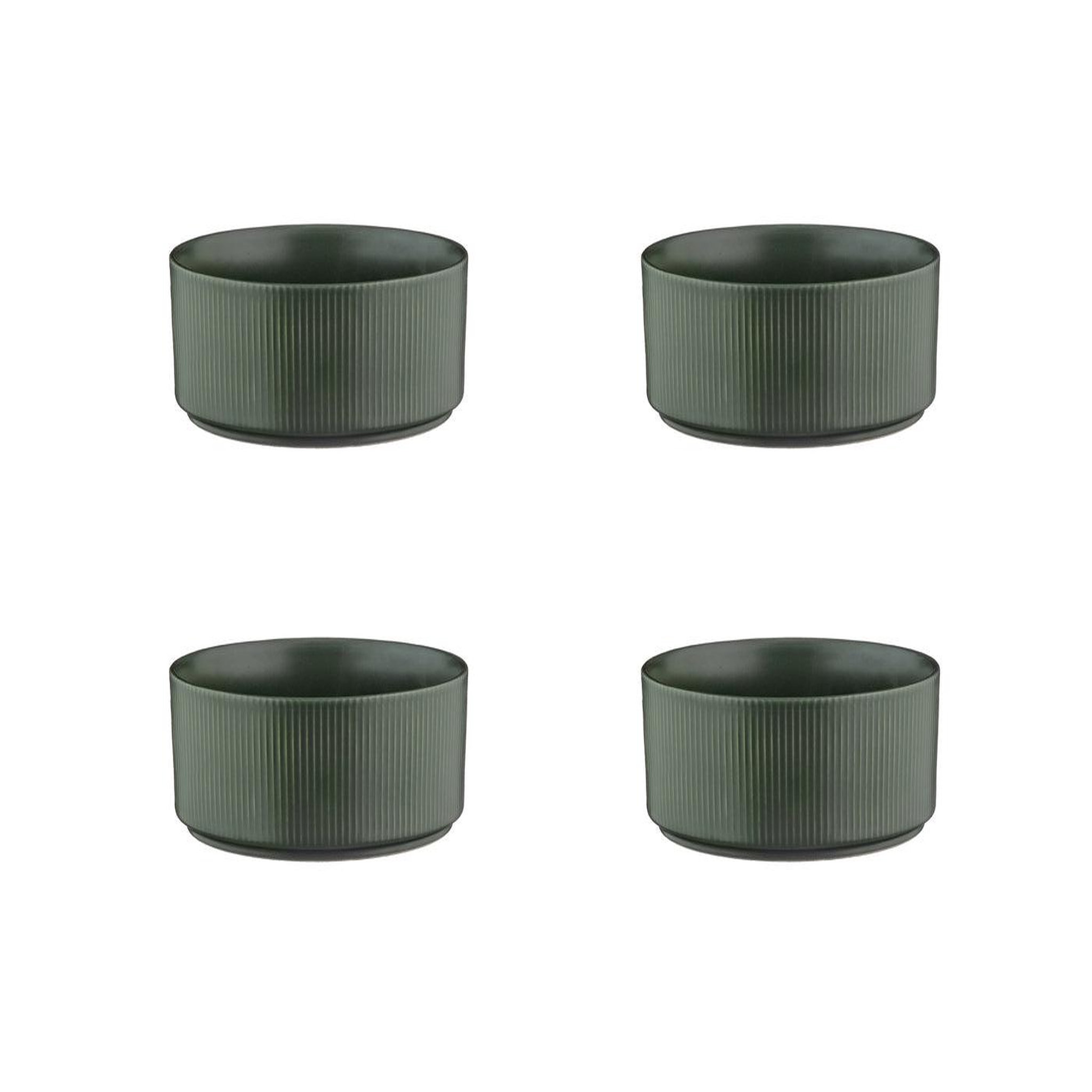 BJORN Bol scandi ø16,5cm - 4 pièces - olive