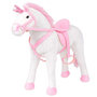Voir la diapositive 1 : VIDAXL Jouet en peluche Licorne Blanc et rose XXL