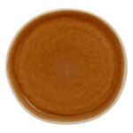 SECRET DE GOURMET Lot de 6 Assiettes à Dessert en Faïence  Wonja  21cm Ocre