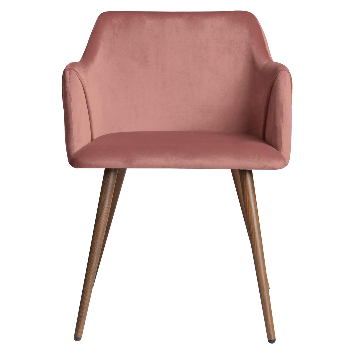 Rendez vous déco Lot de 2 chaises avec accoudoirs en velours vert foncé - Daisy