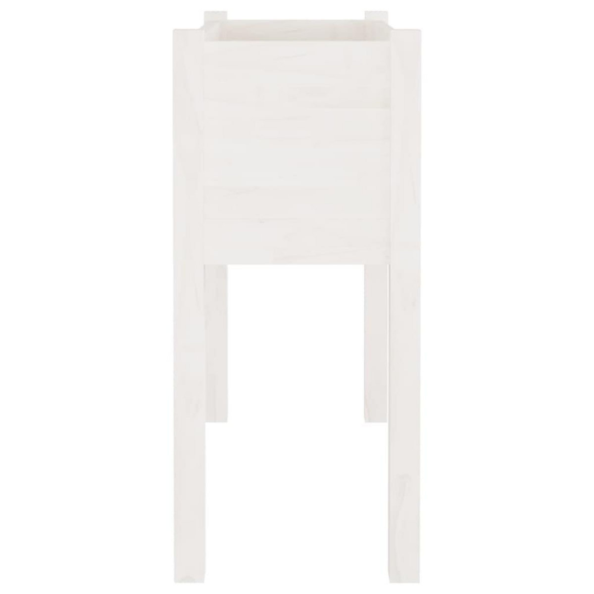 VIDAXL Jardinieres 2 pcs Blanc 70x31x70 cm Bois de pin massif