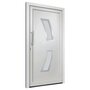 VIDAXL 3057562 Front Door White 98x208 cm (147139+203899)