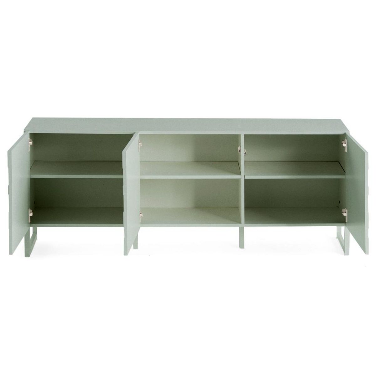 BEST MOBILIER Sofia - meuble tv - vert sauge mat - 165 cm