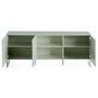Voir la diapositive 4 : BEST MOBILIER Sofia - meuble tv - vert sauge mat - 165 cm
